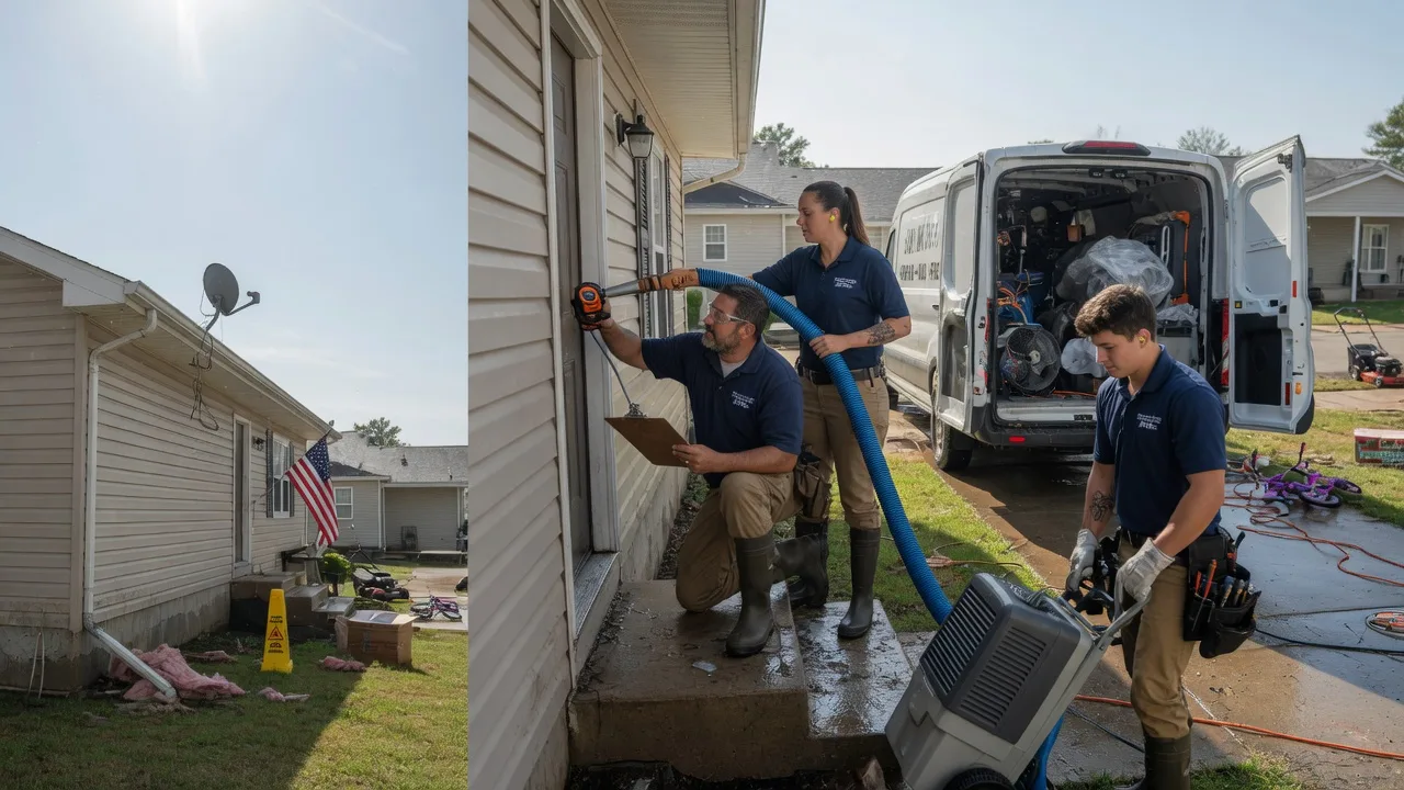Ceiling Water Damage Restoration in Bowen, IL near me